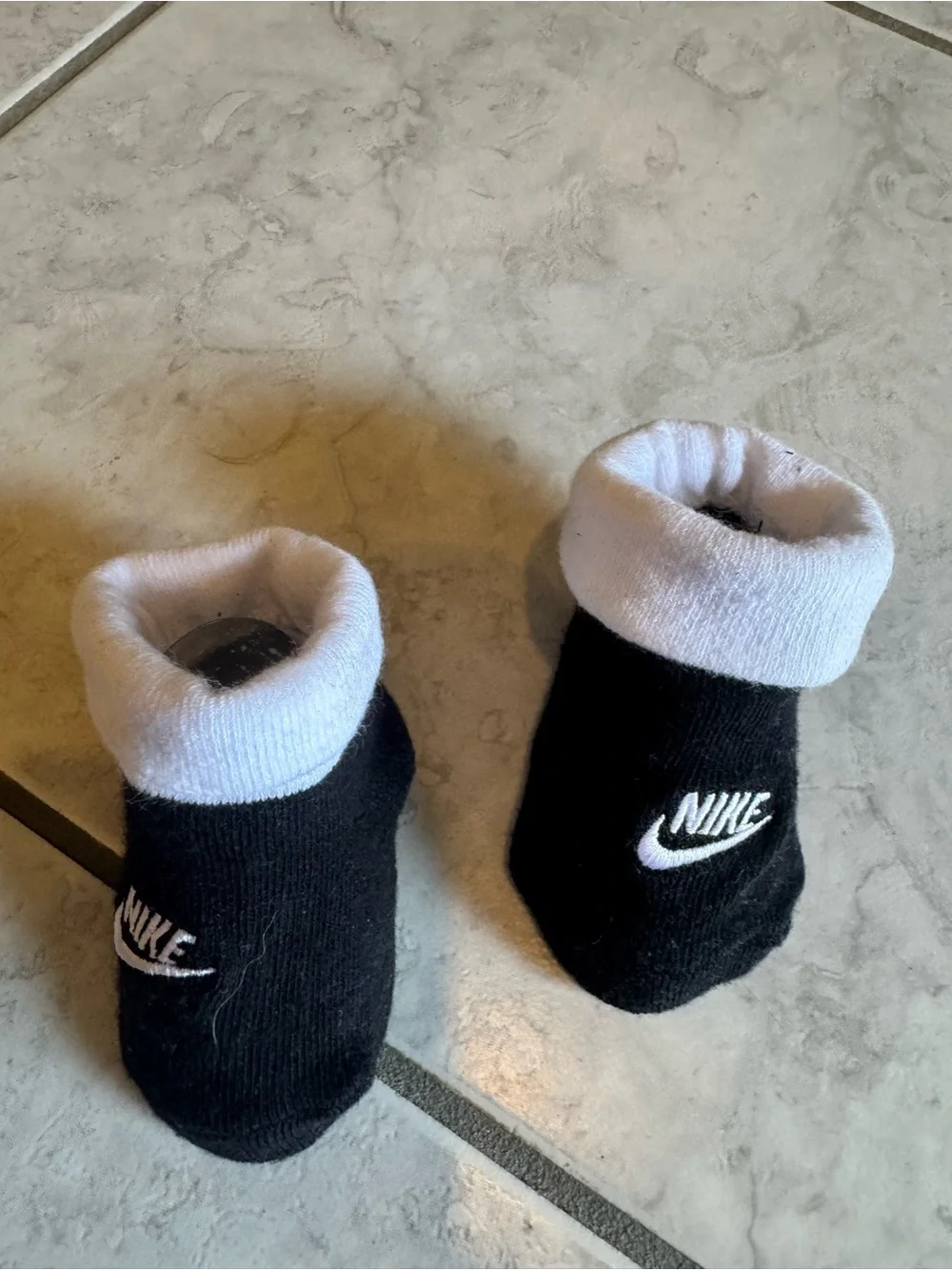 Nike Baby Black & White Sock Booties